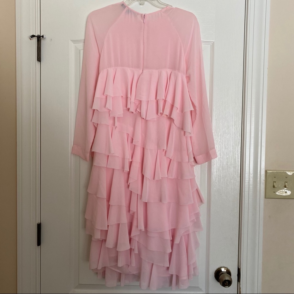 French Connection - Pink Layered Ruffle Dress - Picture 3 of 3
